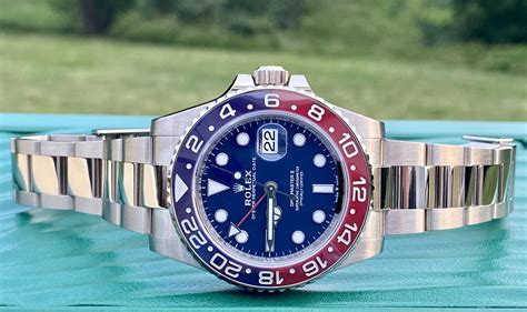 rolex white gold gmt master ii